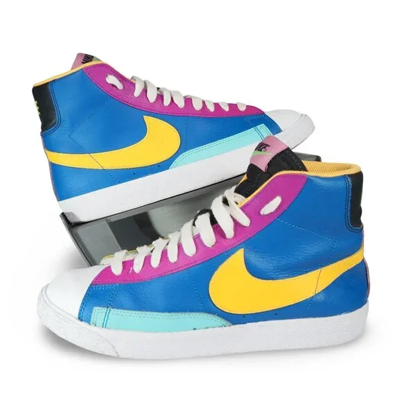 Nike Blazer Mid GS Aurora Purple Orange Youth 6 Women's 7.5 CZ9441-400 Color - Picture 1 of 11